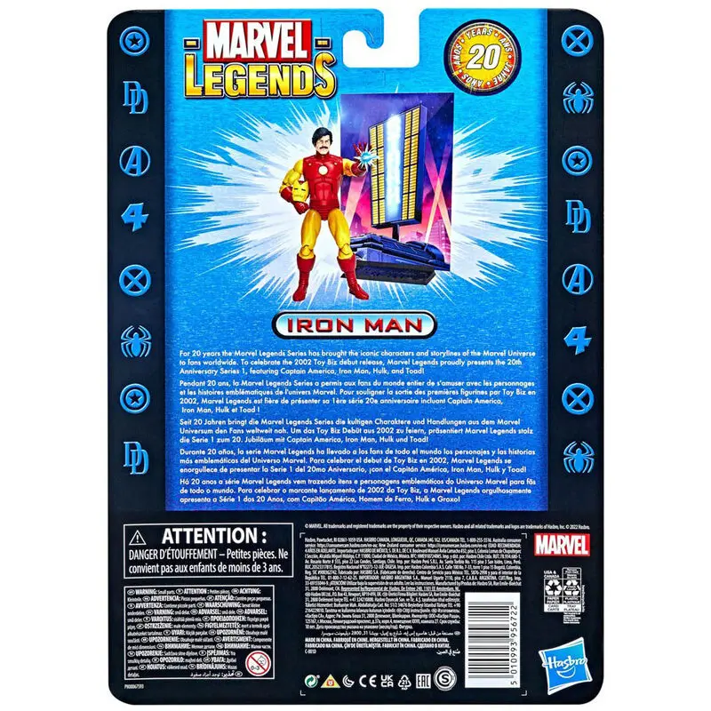 Marvel Legends 20th Anniversary Series 1 2022 Iron Man akciófigura 15 cm termékfotó