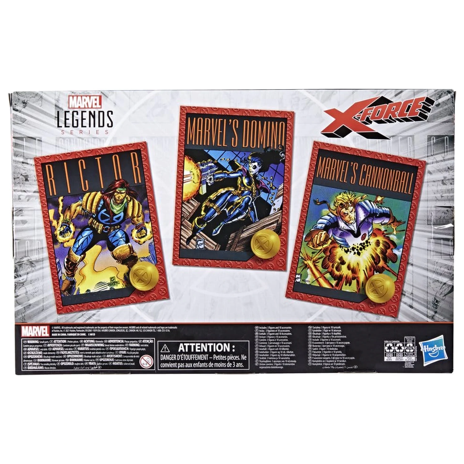 Marvel Legends 3 db-os akciófigura csomag X-Force 15 cm termékfotó