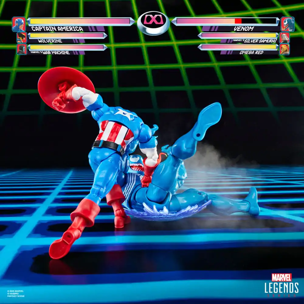 Marvel Legends Gamerverse Amerika Kapitány vs. Venom 2 db-os akciófigura csomag 15 cm termékfotó