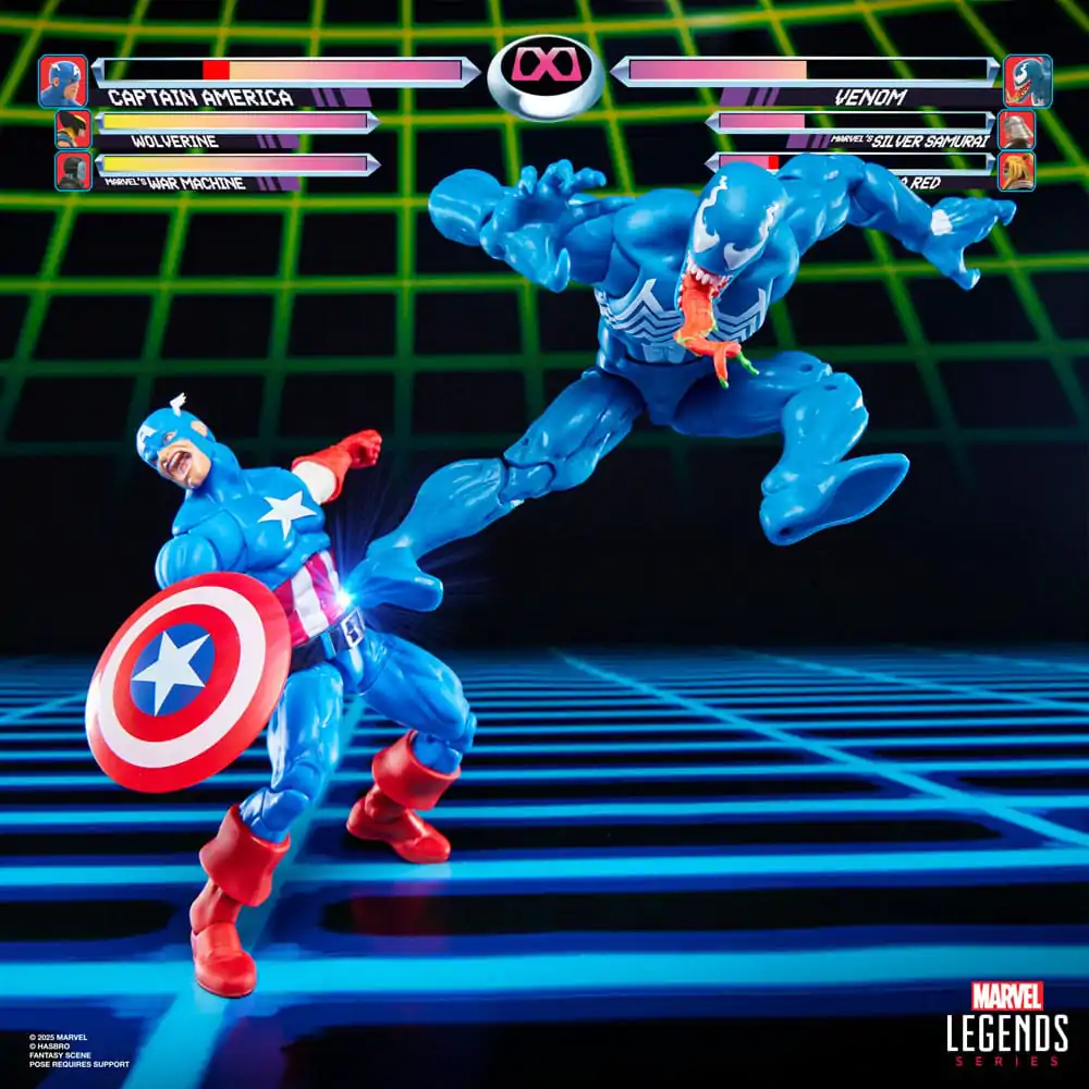 Marvel Legends Gamerverse Amerika Kapitány vs. Venom 2 db-os akciófigura csomag 15 cm termékfotó