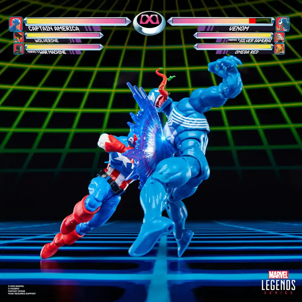 Marvel Legends Gamerverse Amerika Kapitány vs. Venom 2 db-os akciófigura csomag 15 cm termékfotó
