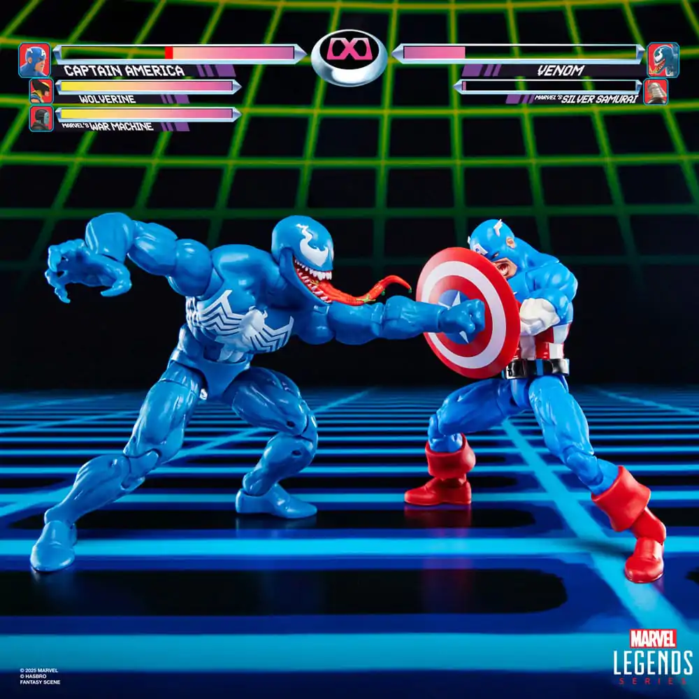 Marvel Legends Gamerverse Amerika Kapitány vs. Venom 2 db-os akciófigura csomag 15 cm termékfotó