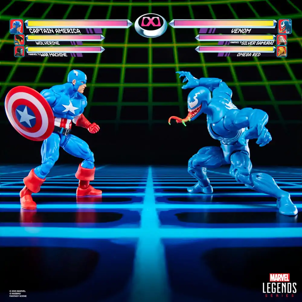 Marvel Legends Gamerverse Amerika Kapitány vs. Venom 2 db-os akciófigura csomag 15 cm termékfotó