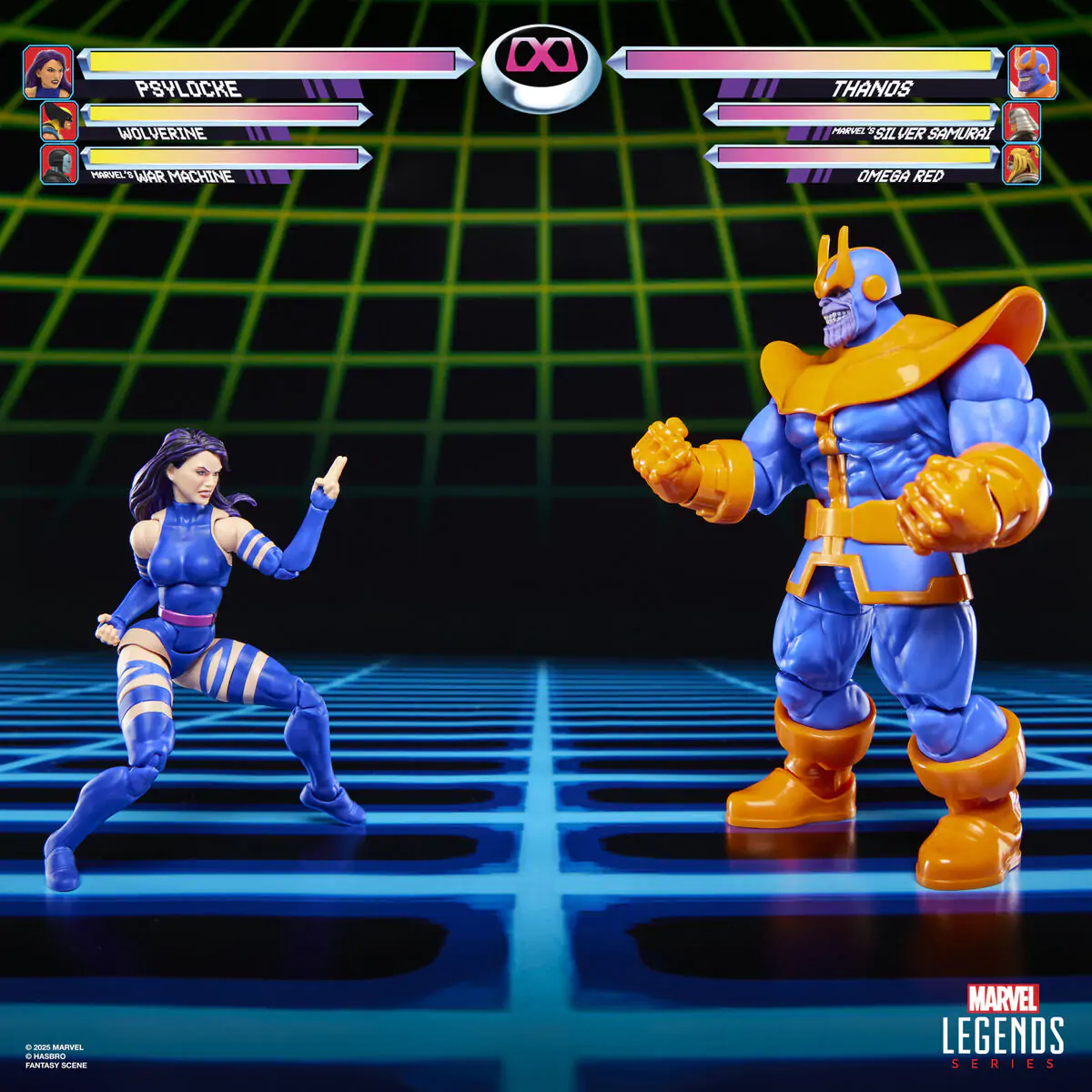 Marvel Legends Gameverse Psylocke vs Thanos 2db-os figura csomag 15cm termékfotó