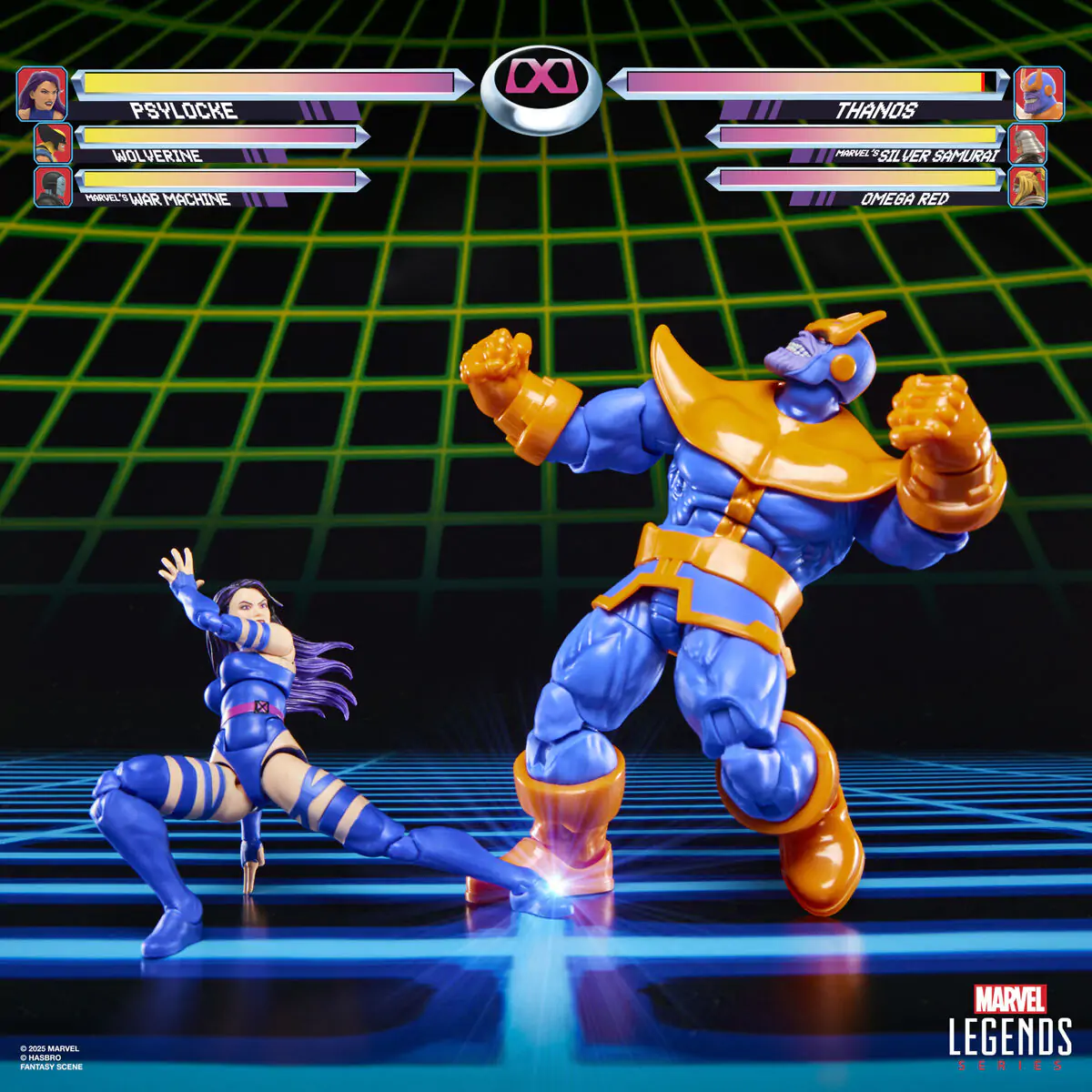 Marvel Legends Gameverse Psylocke vs Thanos 2db-os figura csomag 15cm termékfotó