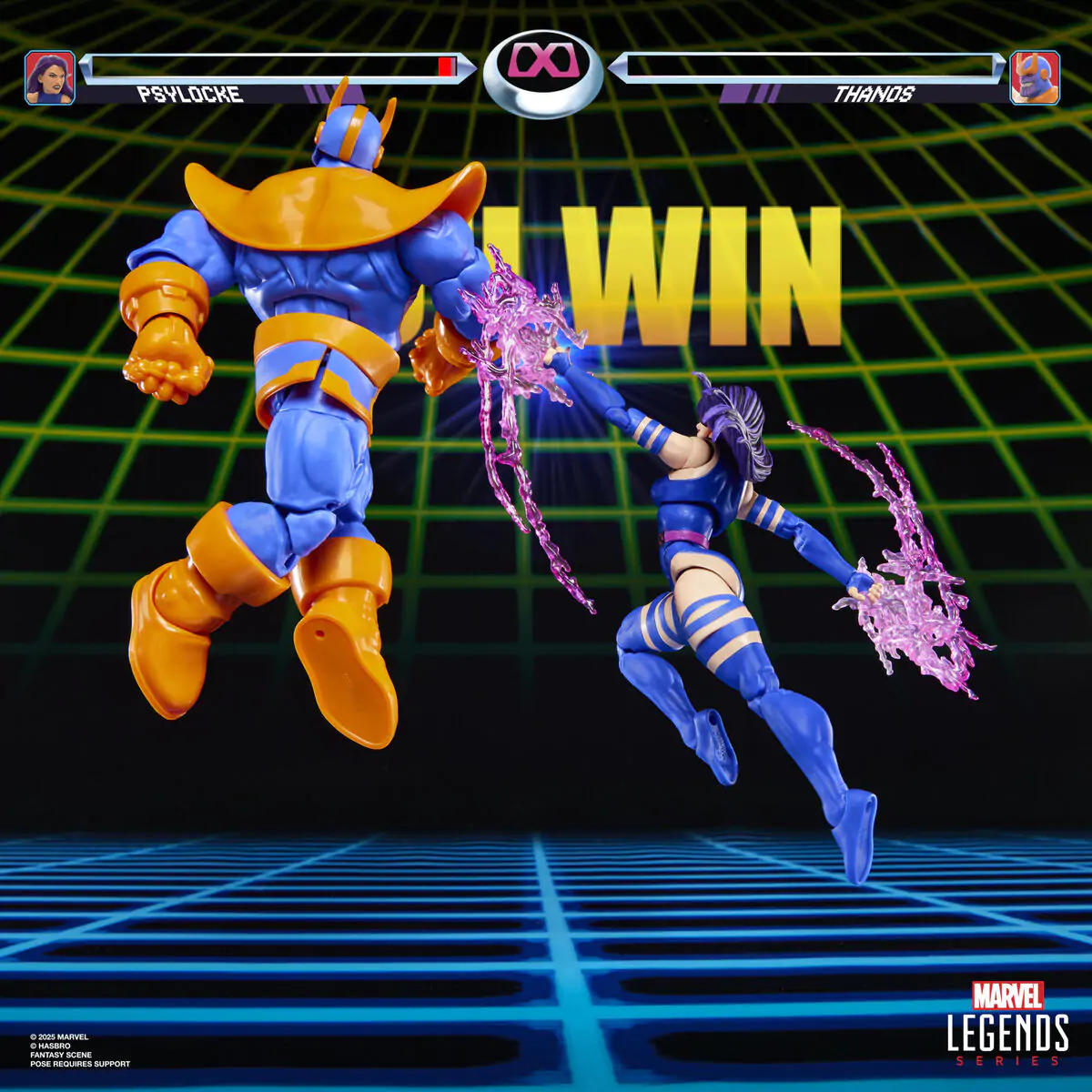 Marvel Legends Gameverse Psylocke vs Thanos 2db-os figura csomag 15cm termékfotó