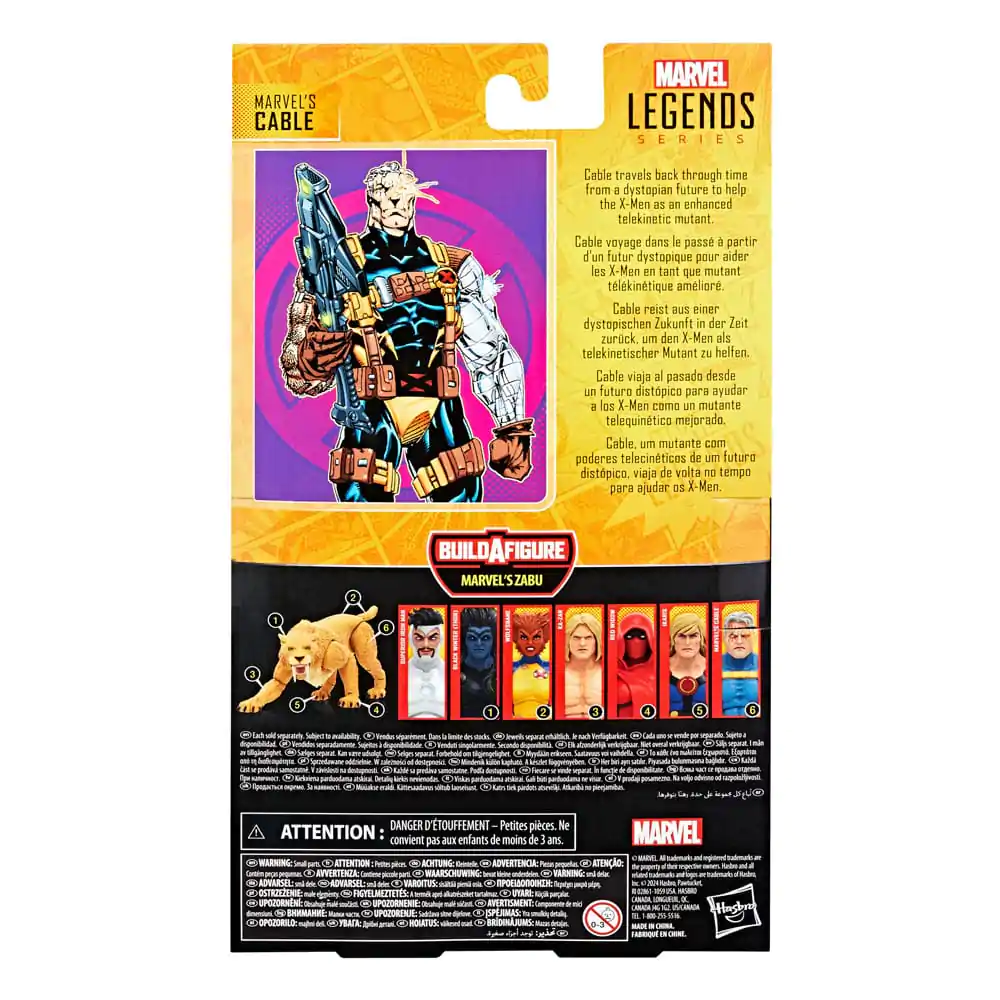 Marvel Legends Marvel's Cable (BAF: Marvel's Zabu) akciófigura 15 cm termékfotó