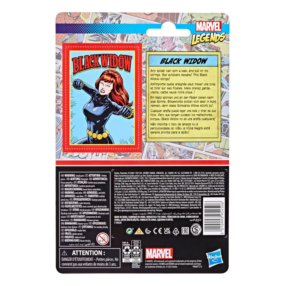 Marvel Legends Retro Collection 2022 Black Widow akciófigura 10 cm termékfotó