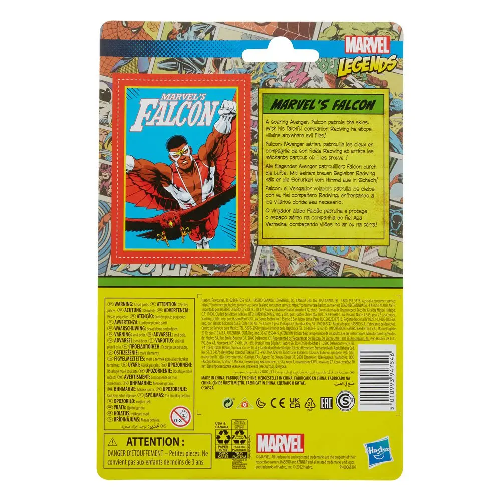Marvel Legends Retro Collection 2022 Marvel's Falcon akciófigura 10 cm termékfotó