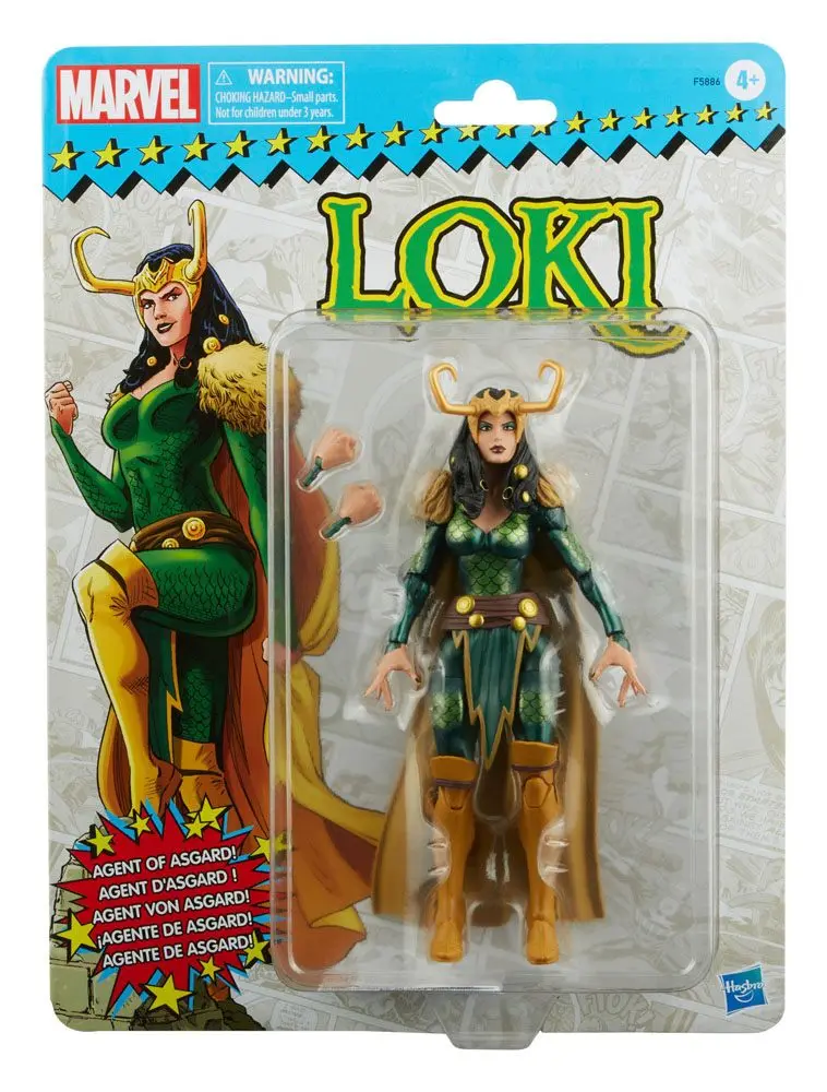 Marvel Legends Retro Collection Series 2022 Loki - Agent of Asgard akciófigura 10 cm termékfotó