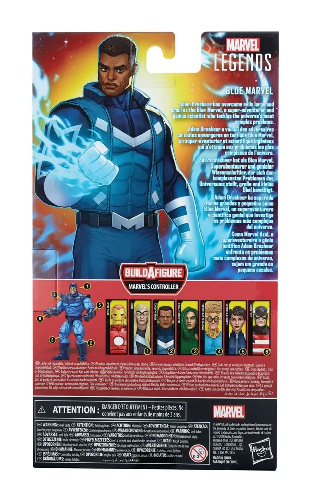 Marvel Legends Series 2022 Marvel's Controller BAF #2: Blue Marvel akciófigura 15 cm termékfotó