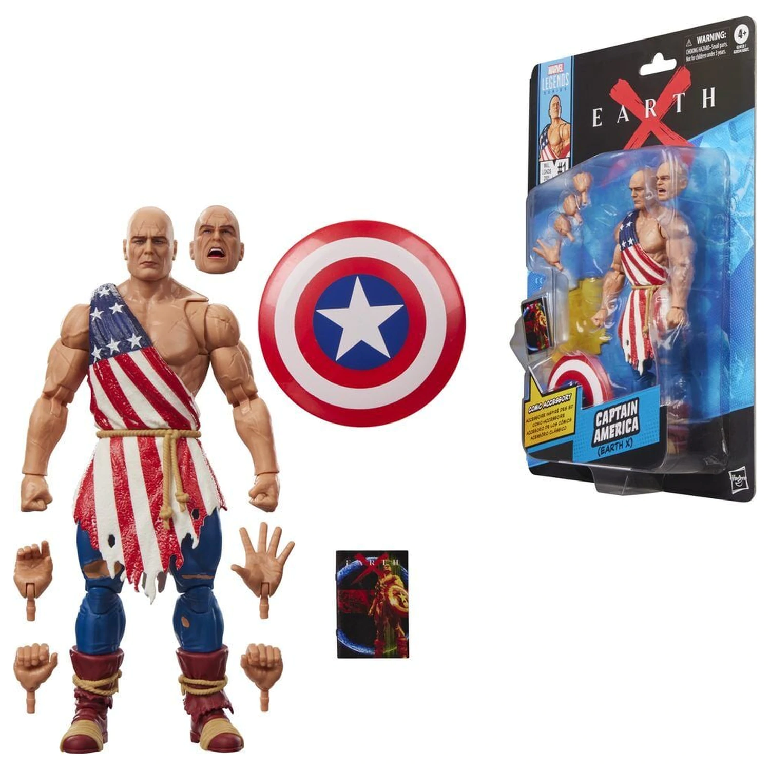 Marvel Legends Series Amerika Kapitány Earth figura 15cm termékfotó