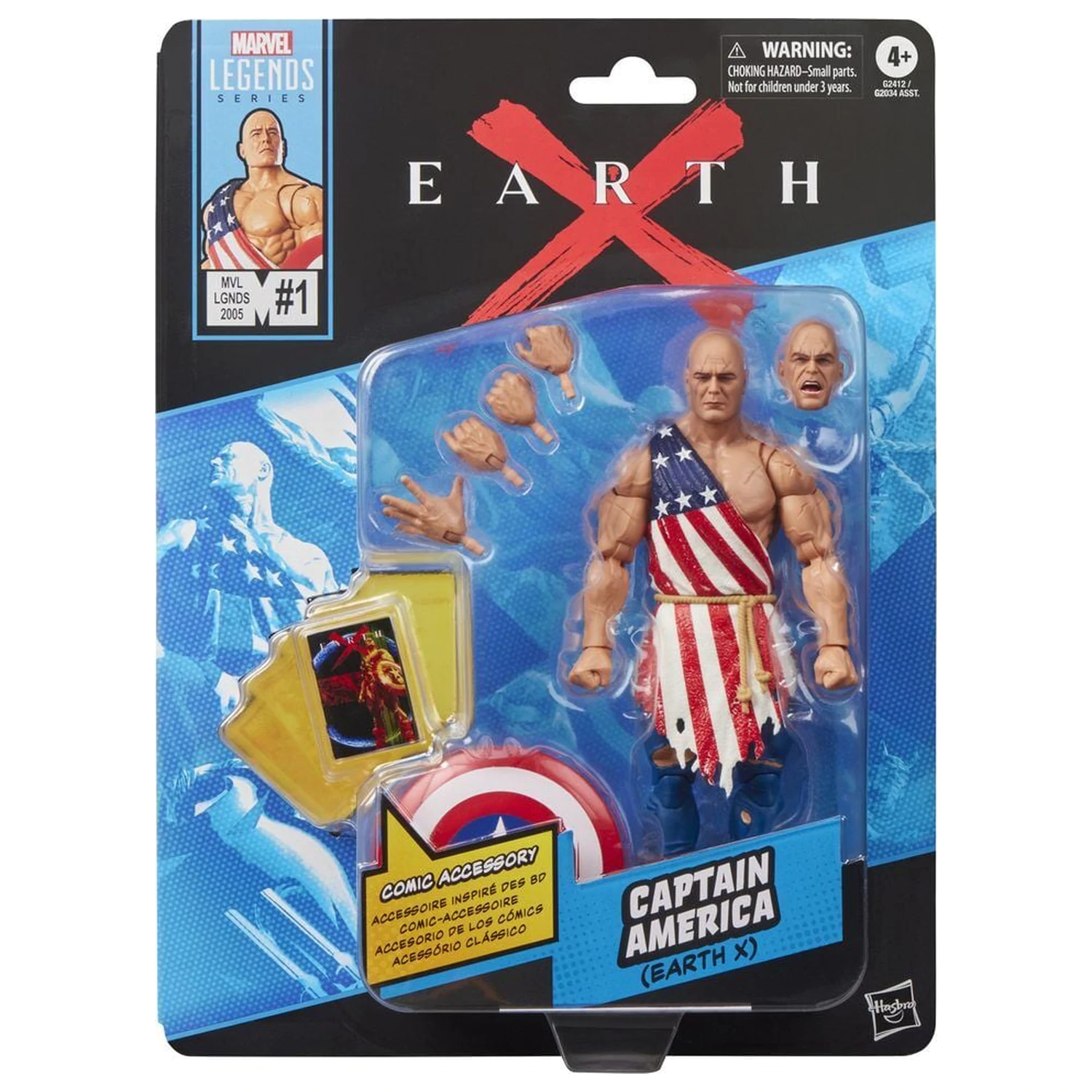 Marvel Legends Series Amerika Kapitány Earth figura 15cm termékfotó
