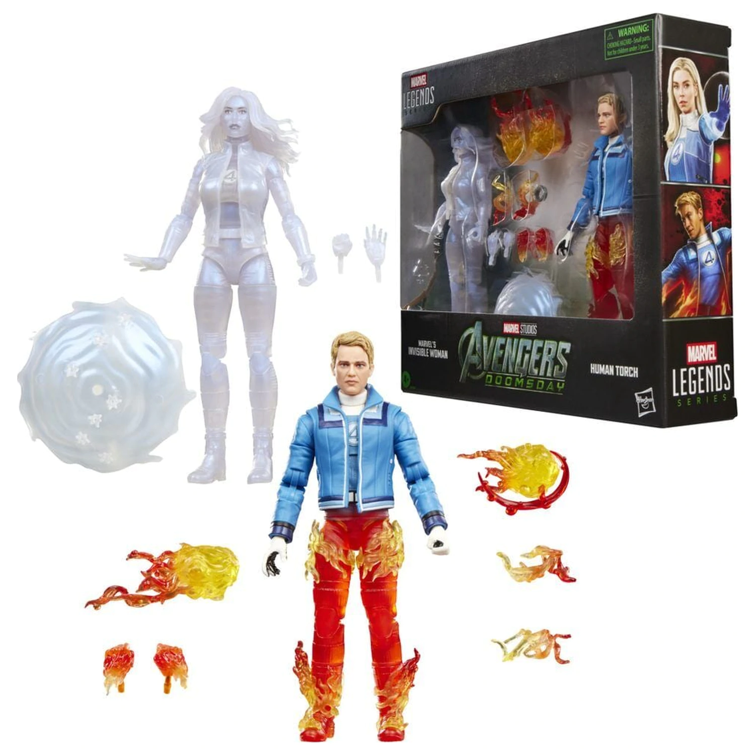 Marvel Legends Series Avengers Doomsday Invisible Woman & Human Torch 2db-os figura csomag 15cm termékfotó