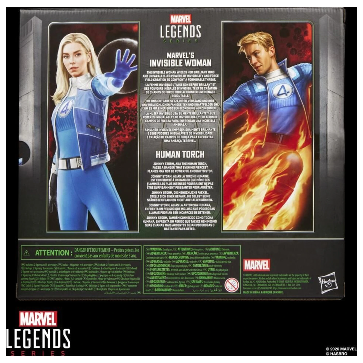 Marvel Legends Series Avengers Doomsday Invisible Woman & Human Torch 2db-os figura csomag 15cm termékfotó