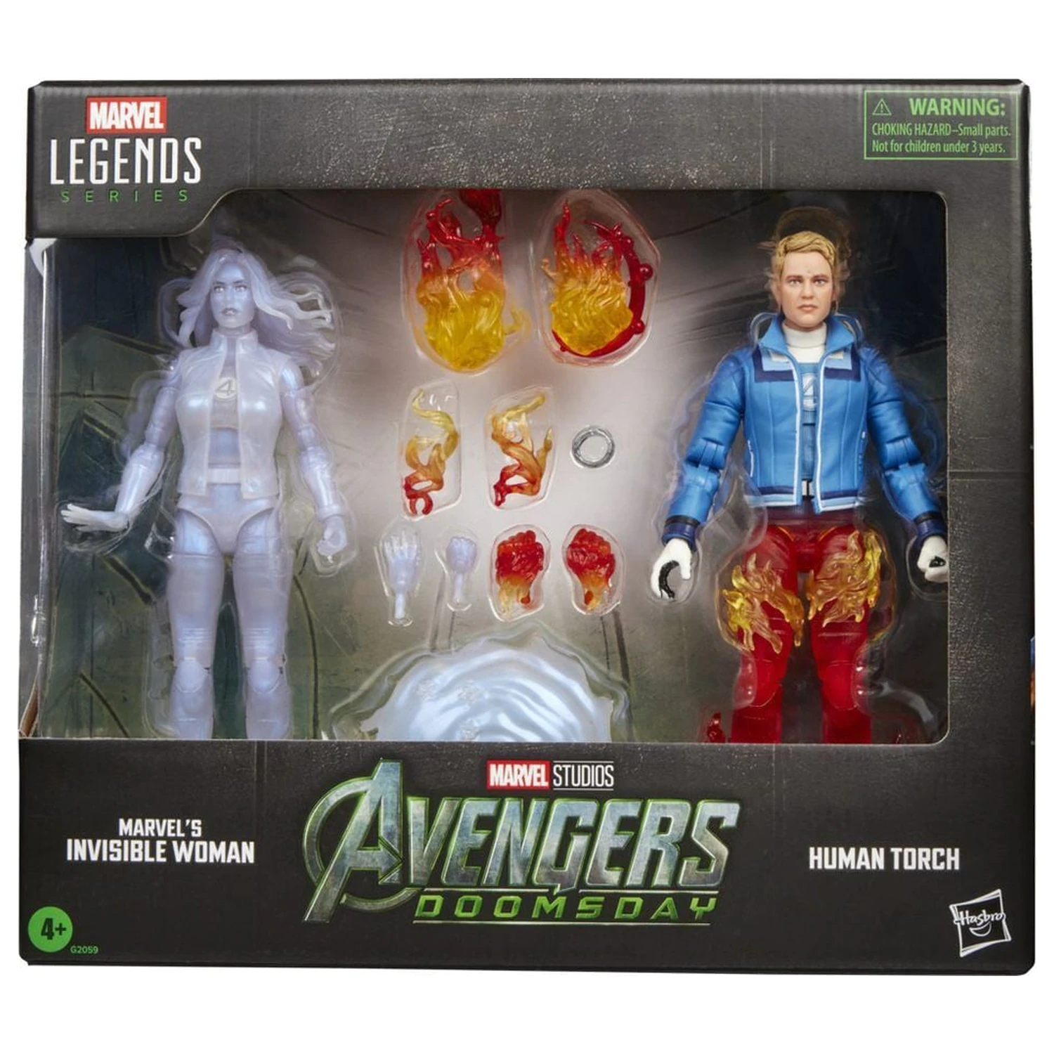 Marvel Legends Series Avengers Doomsday Invisible Woman & Human Torch 2db-os figura csomag 15cm termékfotó