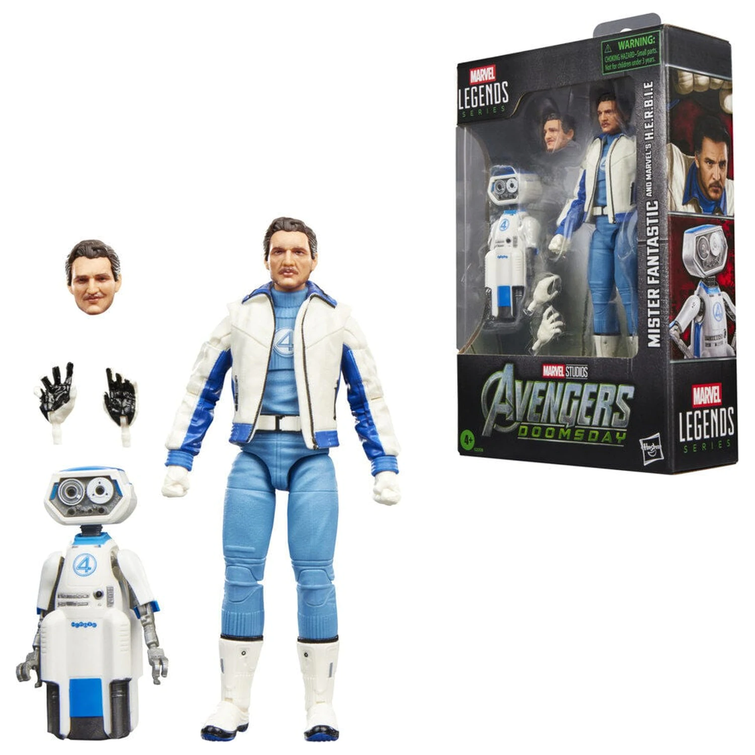 Marvel Legends Series Avengers Doomsday Mister Fantastic and Marvels H.E.R.B.I.E. figura 15cm termékfotó