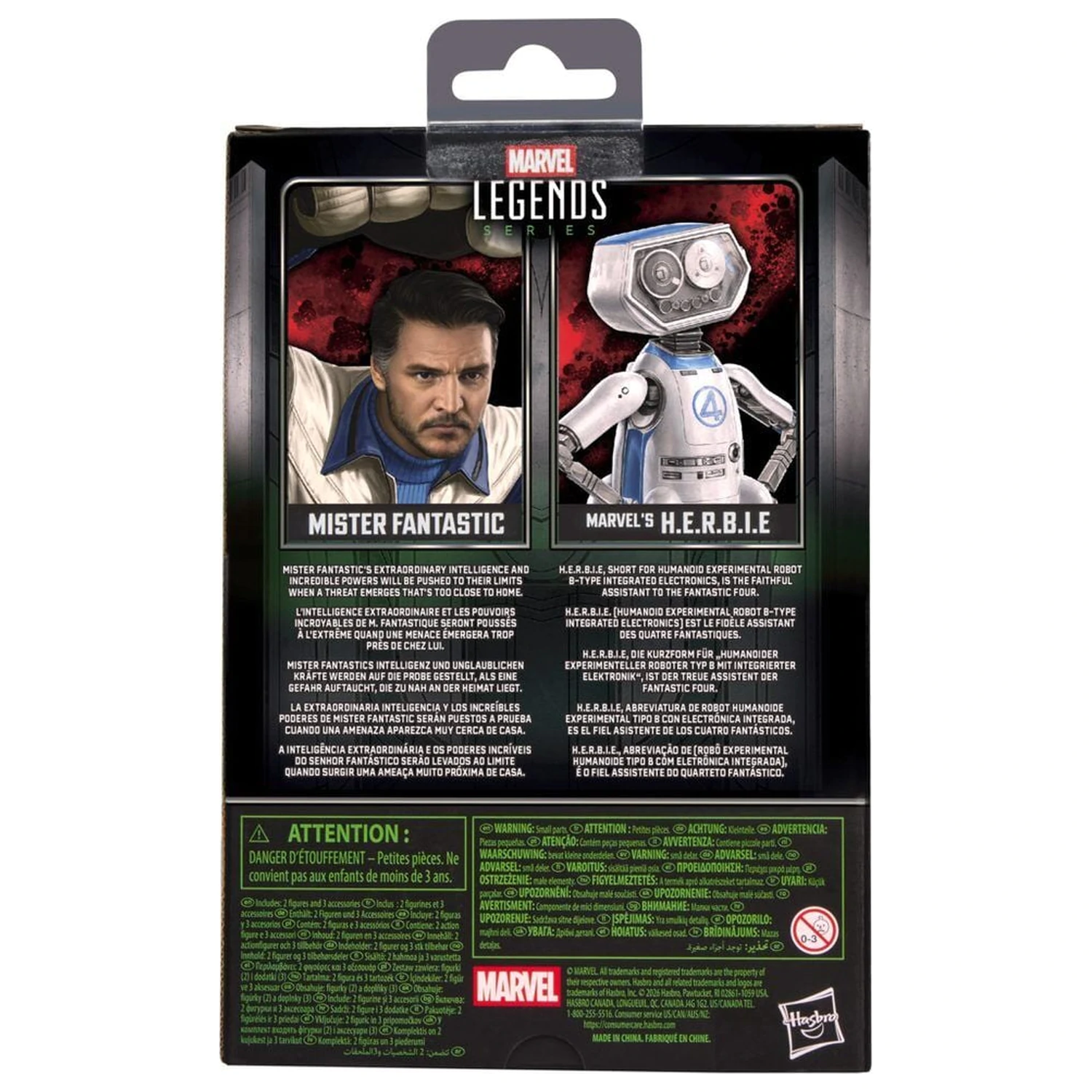 Marvel Legends Series Avengers Doomsday Mister Fantastic and Marvels H.E.R.B.I.E. figura 15cm termékfotó