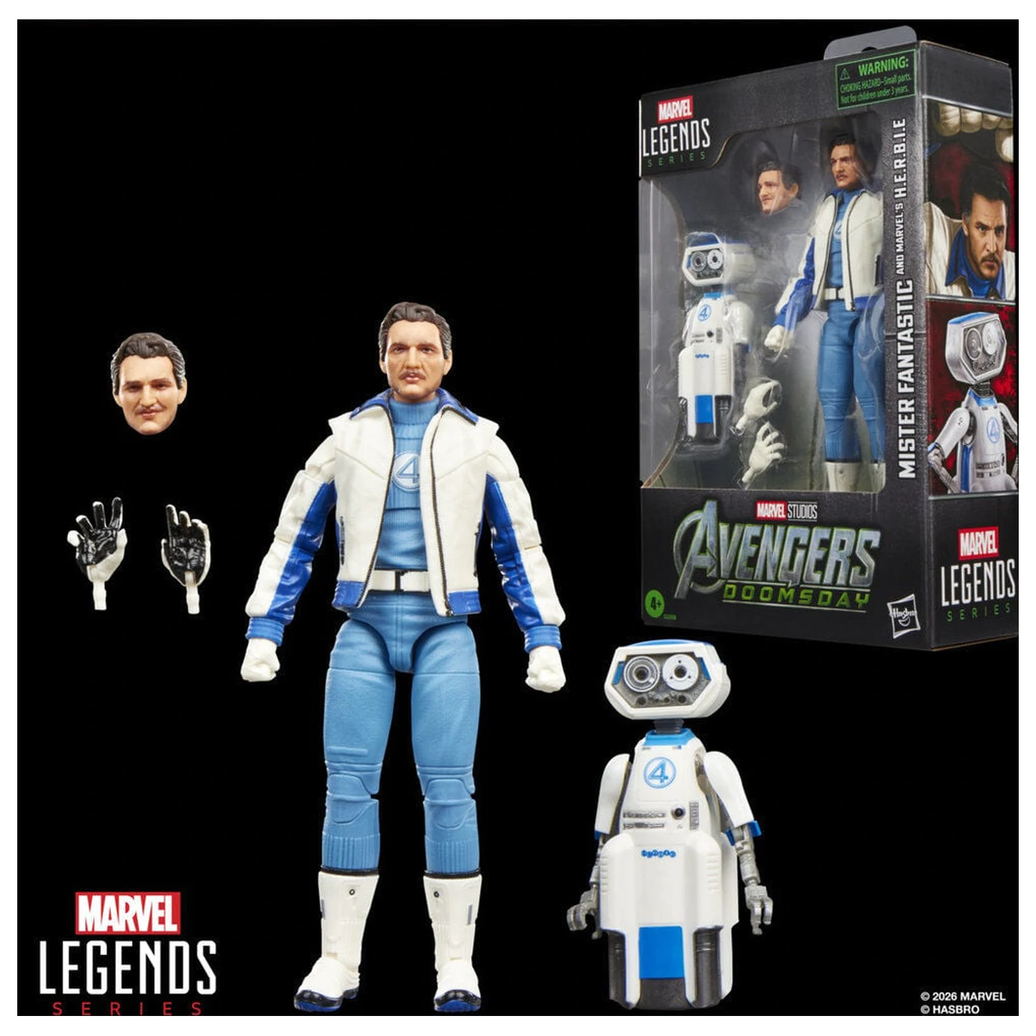 Marvel Legends Series Avengers Doomsday Mister Fantastic and Marvels H.E.R.B.I.E. figura 15cm termékfotó