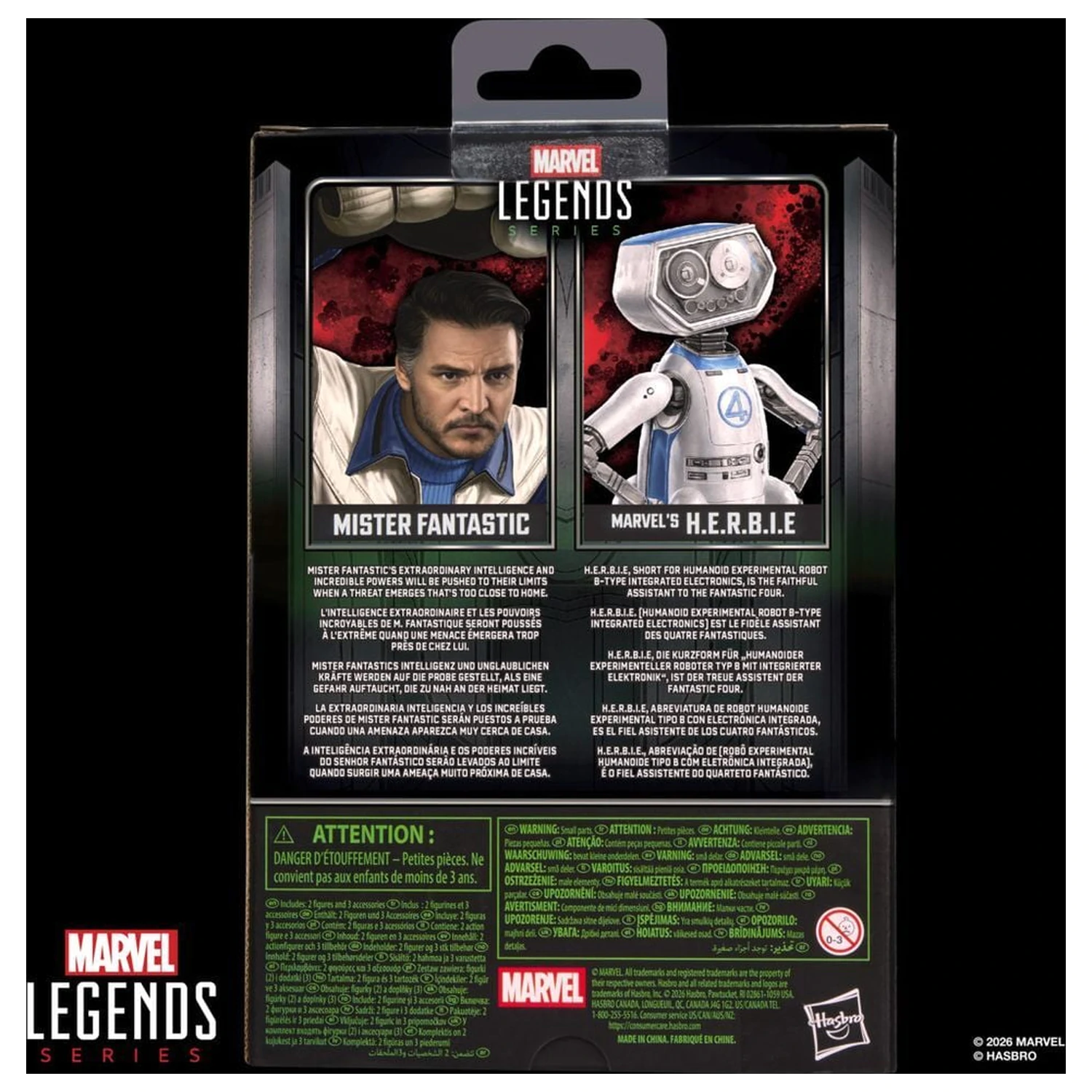 Marvel Legends Series Avengers Doomsday Mister Fantastic and Marvels H.E.R.B.I.E. figura 15cm termékfotó