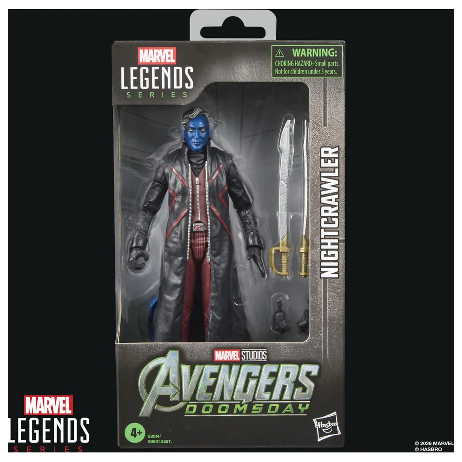 Marvel Legends Series Avengers Doomsday Nightcrawler figura 15cm termékfotó