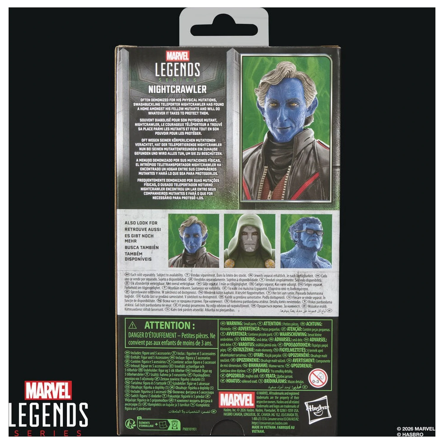Marvel Legends Series Avengers Doomsday Nightcrawler figura 15cm termékfotó