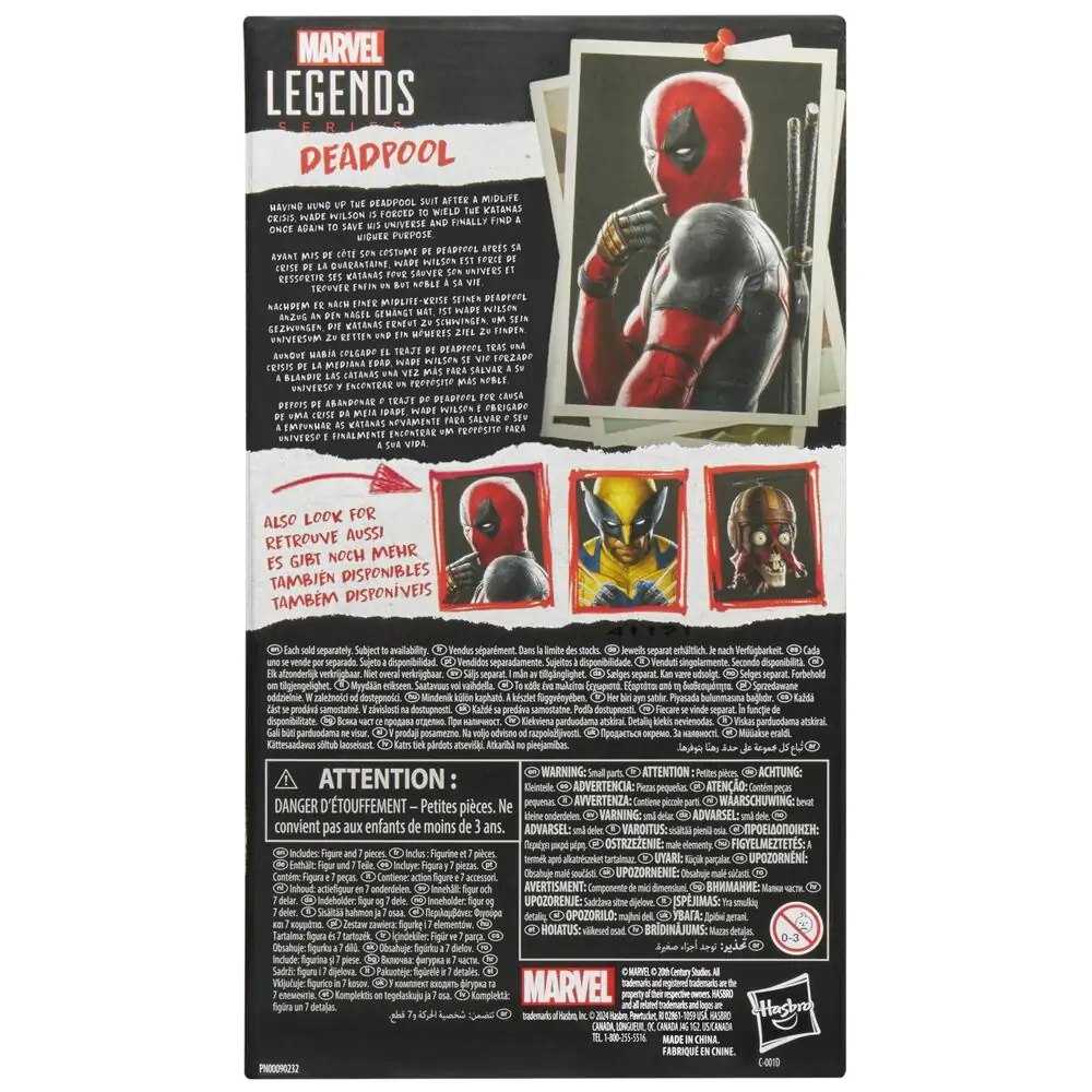 Marvel Legends Series Deadpool & Wolverine - Deadpool figura 15cm termékfotó