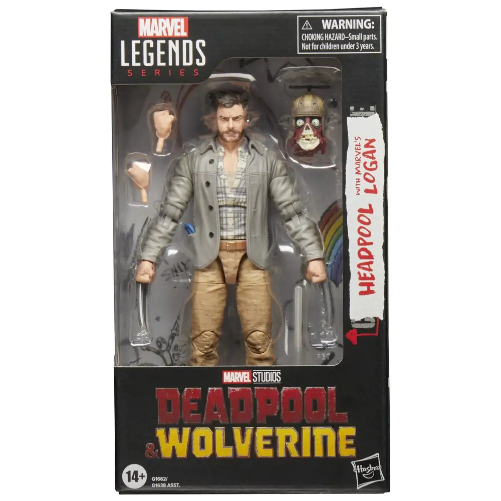 Marvel Legends Series Deadpool & Wolverine - Headpool with Marvels Logan figura 15cm termékfotó