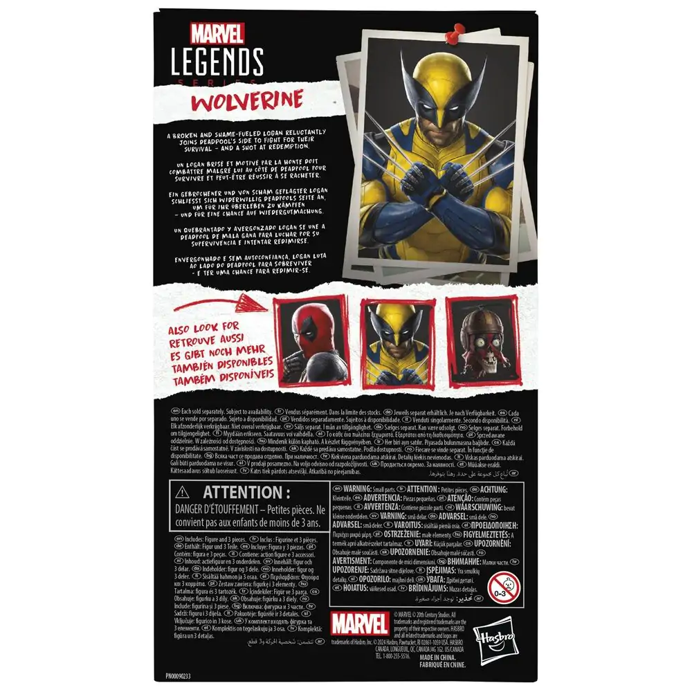 Marvel Legends Series Deadpool & Wolverine - Wolverine figura 15cm termékfotó