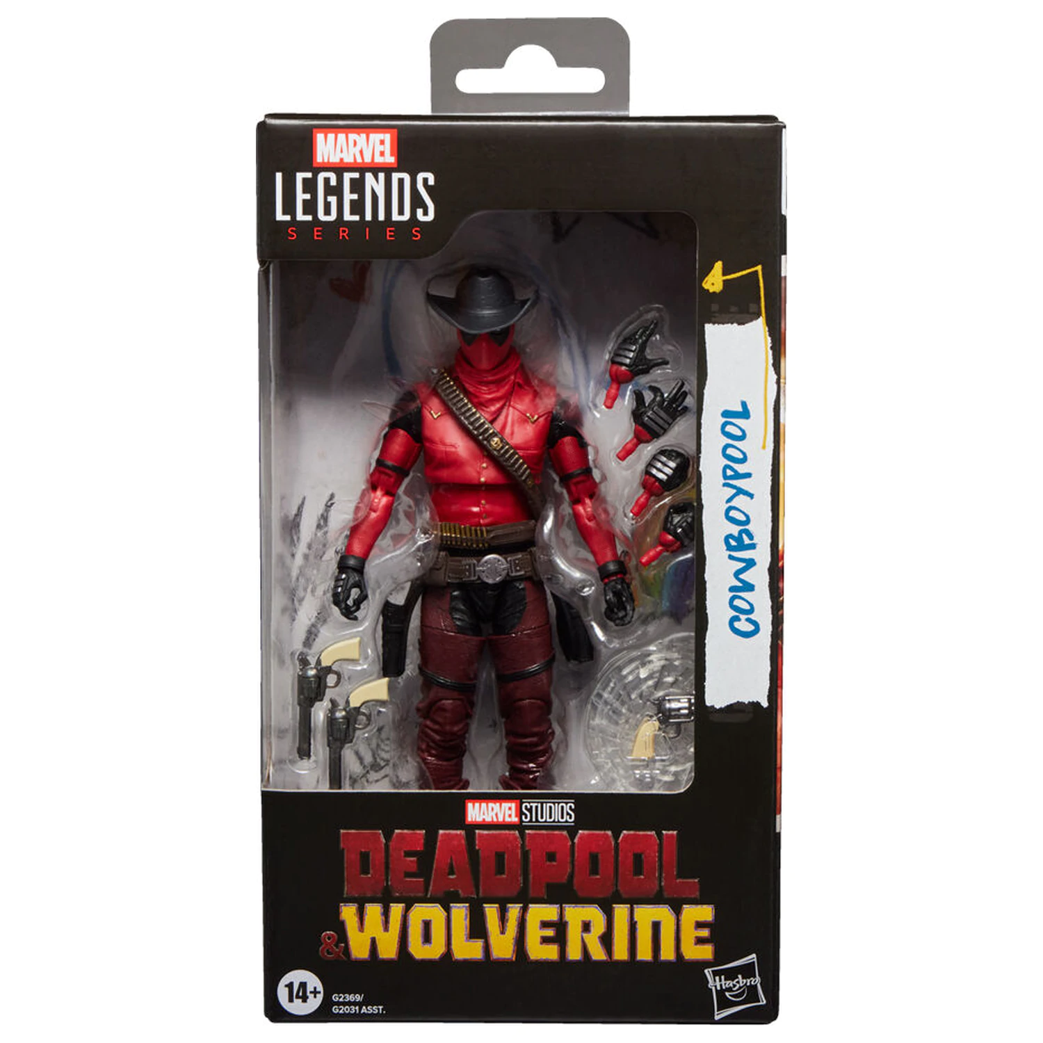 Marvel Legends Series Deadpool & Wolverine Cowboypool figura 15cm termékfotó