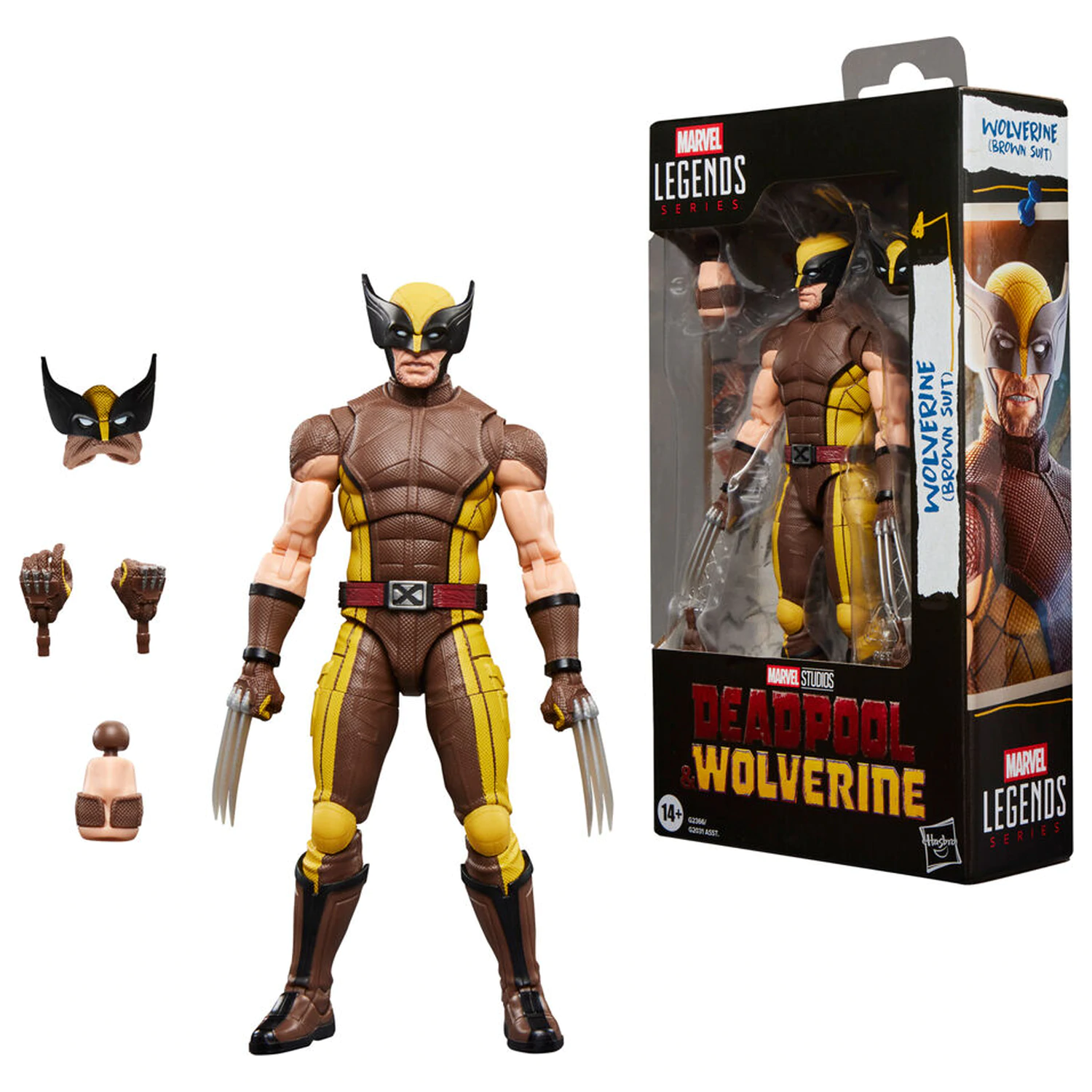 Marvel Legends Series Deadpool & Wolverine - Wolverine Brown Suit figura 15cm termékfotó