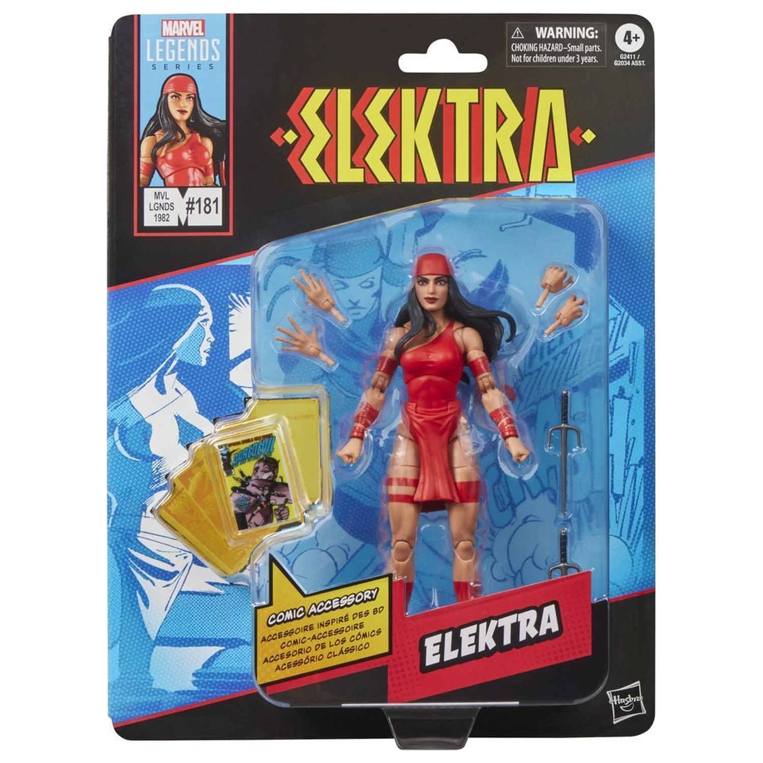 Marvel Legends Series Elektra figura 15cm termékfotó