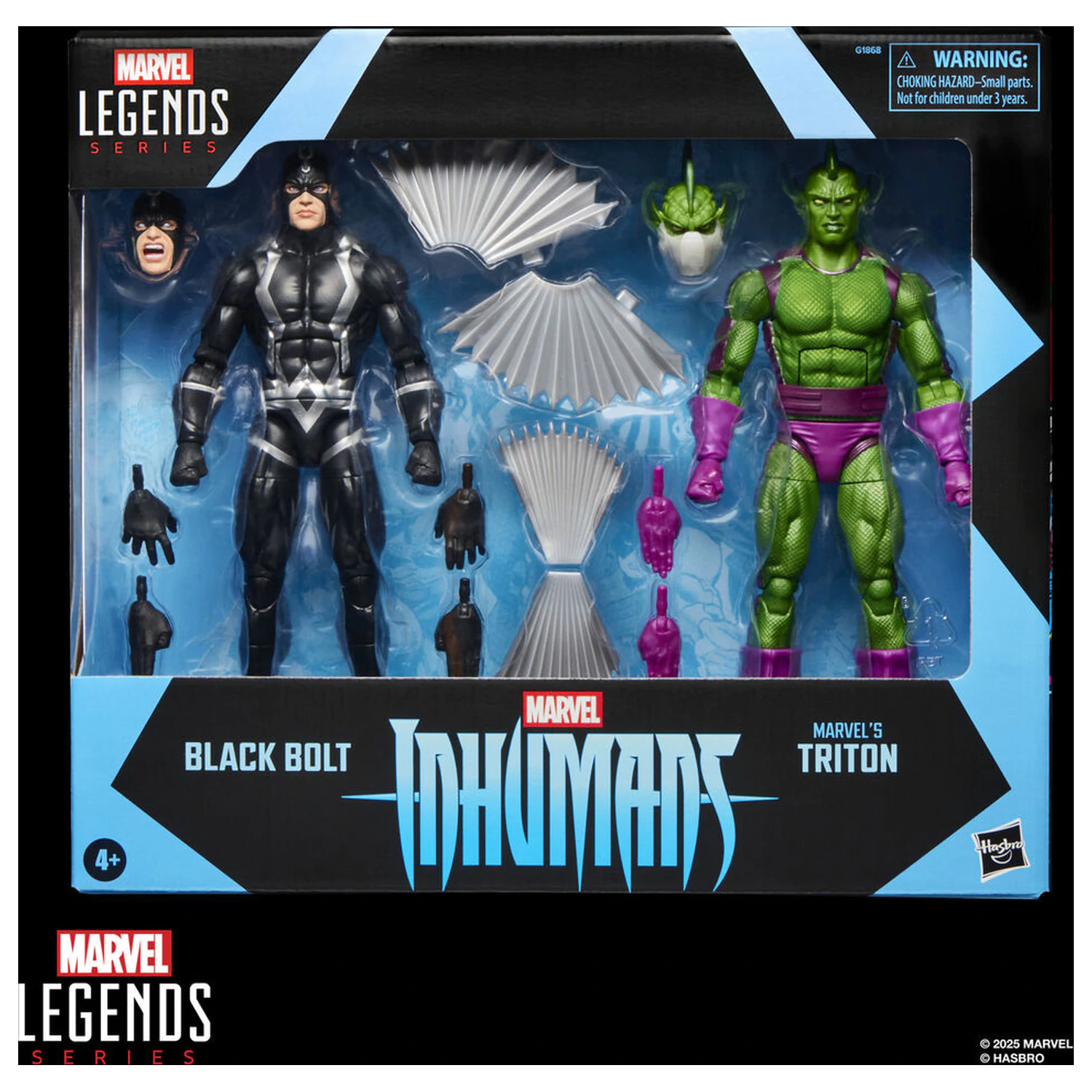 Marvel Legends Series Inhumans Black Bolt & Triton 2db-os figura csomag 15cm termékfotó