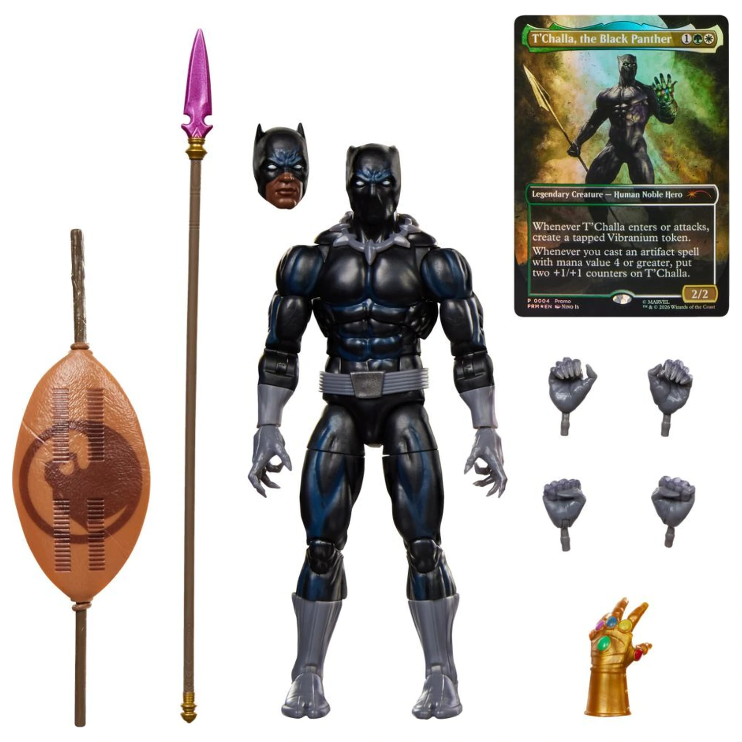 Marvel Legends Series Magic: The Gathering Black Panther figura 15cm termékfotó