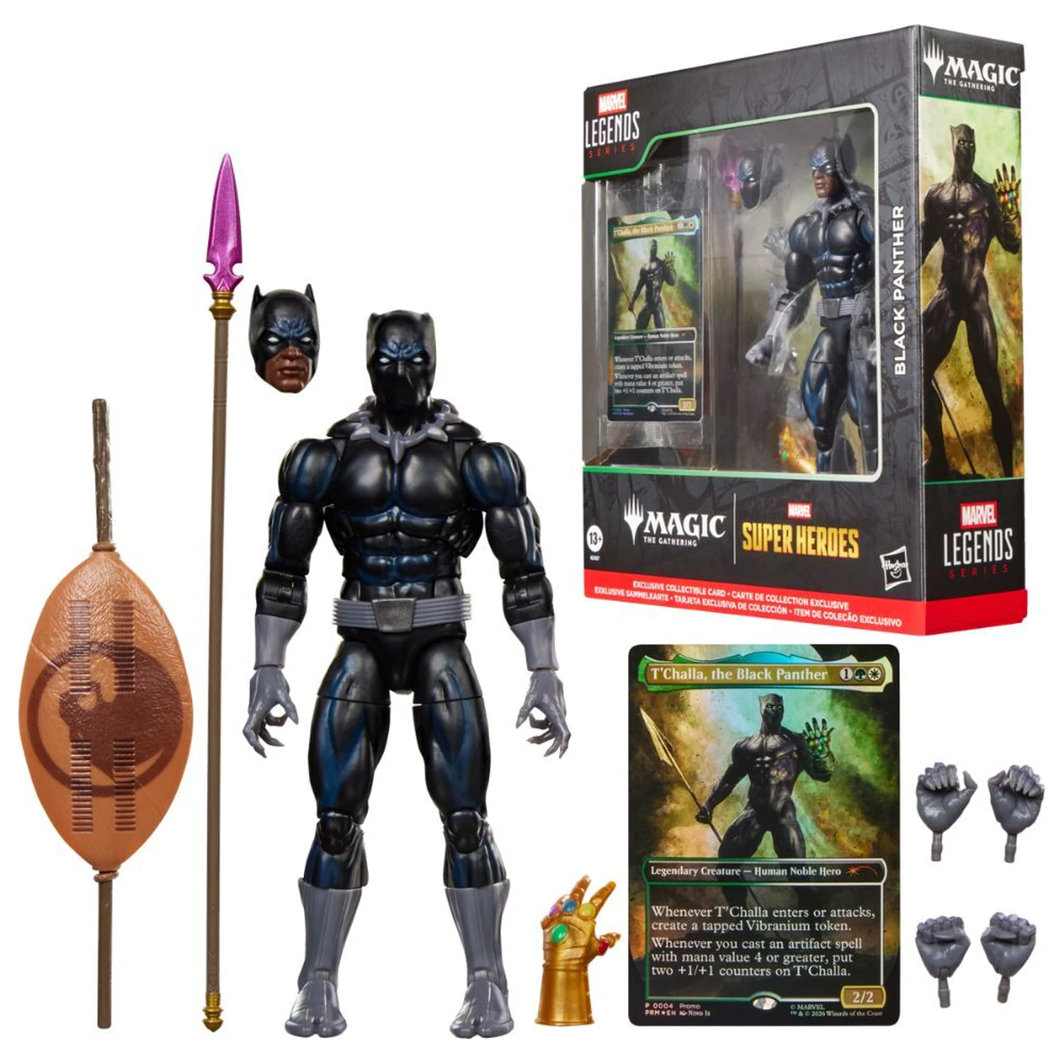 Marvel Legends Series Magic: The Gathering Black Panther figura 15cm termékfotó