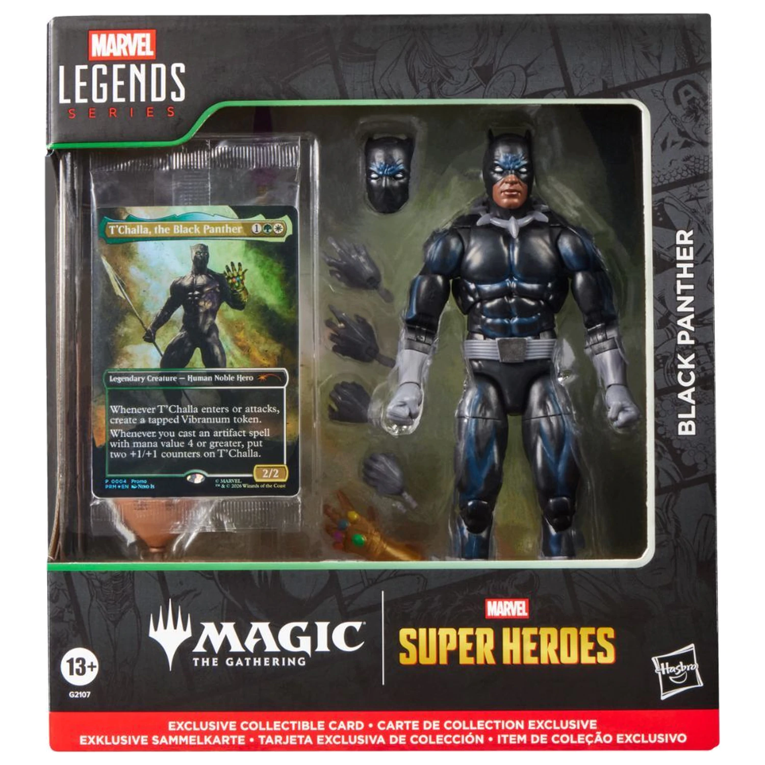 Marvel Legends Series Magic: The Gathering Black Panther figura 15cm termékfotó