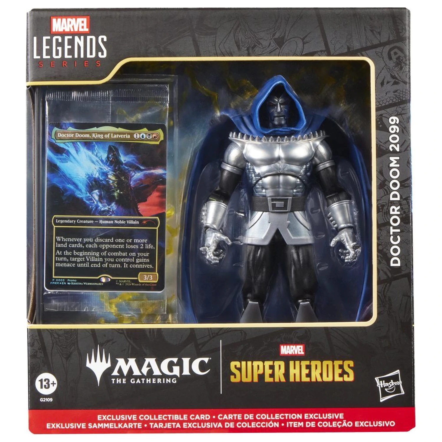 Marvel Legends Series Magic: The Gathering Doctor Doom 2099 figura 15cm termékfotó