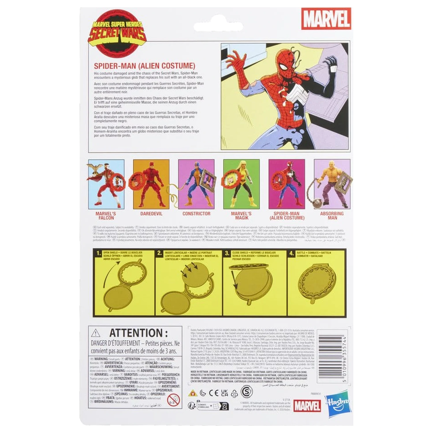 Marvel Legends Series Secret Wars Spiderman Alien Costume figura 15cm termékfotó