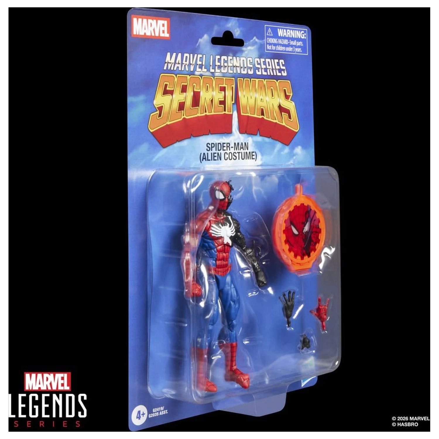 Marvel Legends Series Secret Wars Spiderman Alien Costume figura 15cm termékfotó