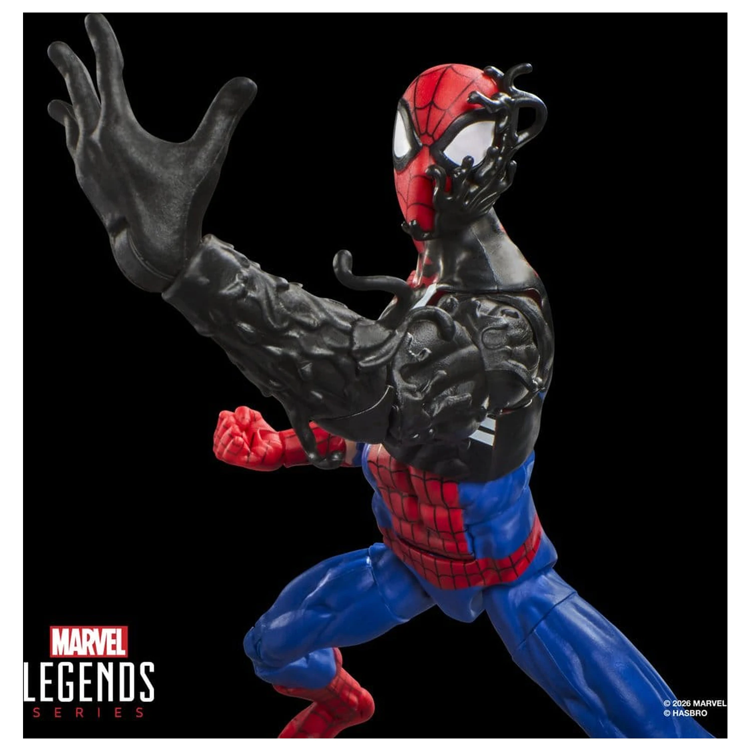 Marvel Legends Series Secret Wars Spiderman Alien Costume figura 15cm termékfotó