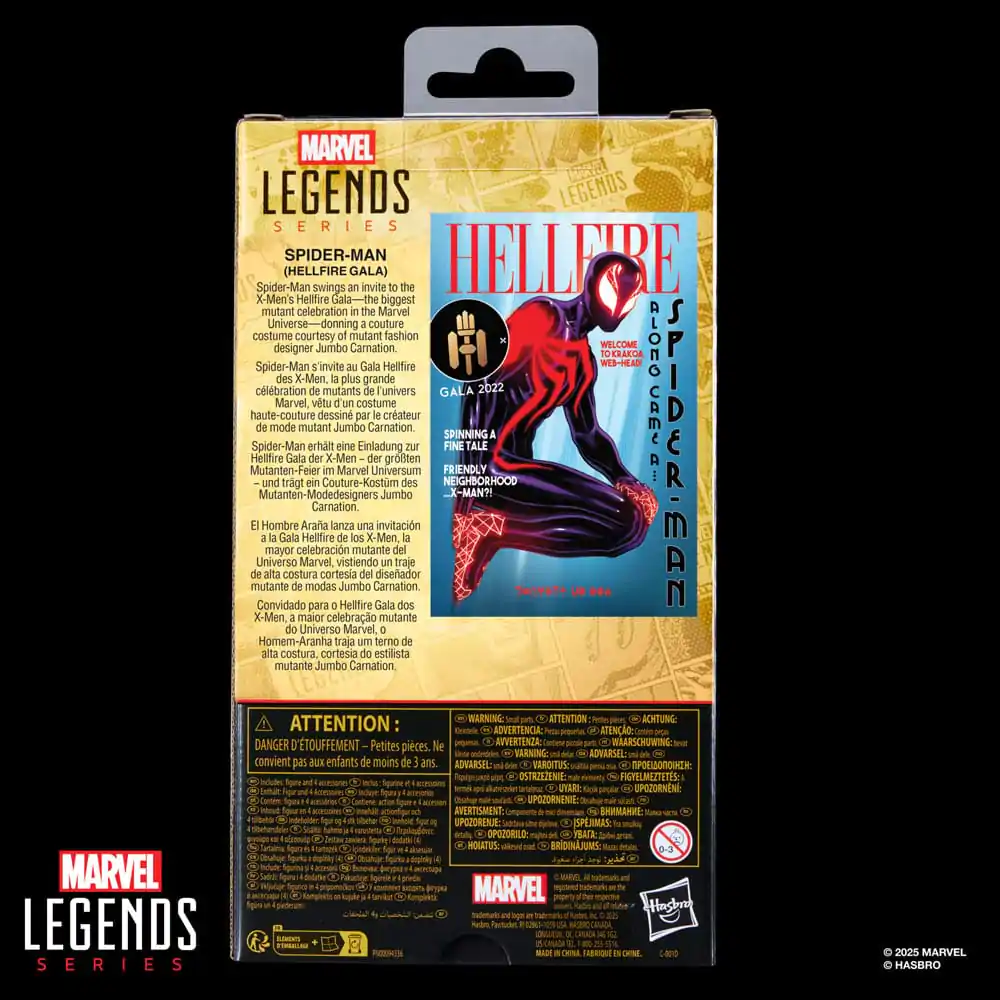 Marvel Legends Series Spider-Man Hellfire Gala X-Men: Hellfire figura 15cm termékfotó