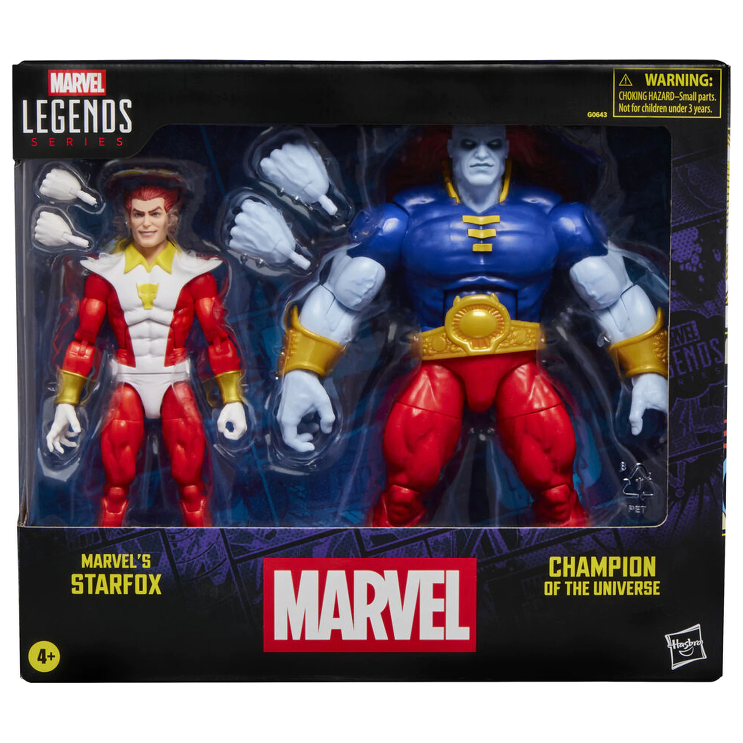 Marvel Legends Series Starfox & Champion of the Universe 2db-os figura csomag 15cm termékfotó