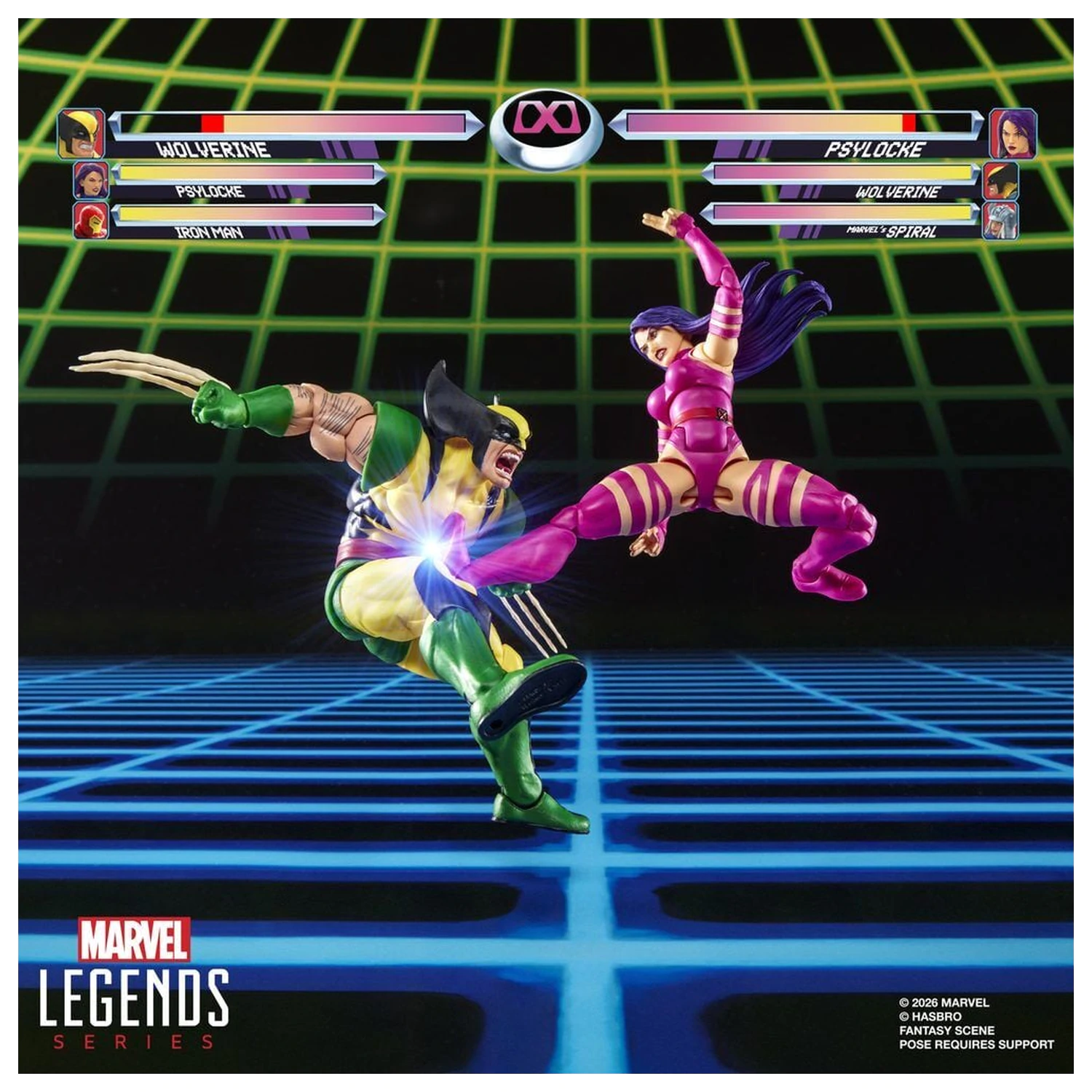 Marvel Legends Series Wolverine Vs Psylocke 2db-os figura csomag 15cm termékfotó