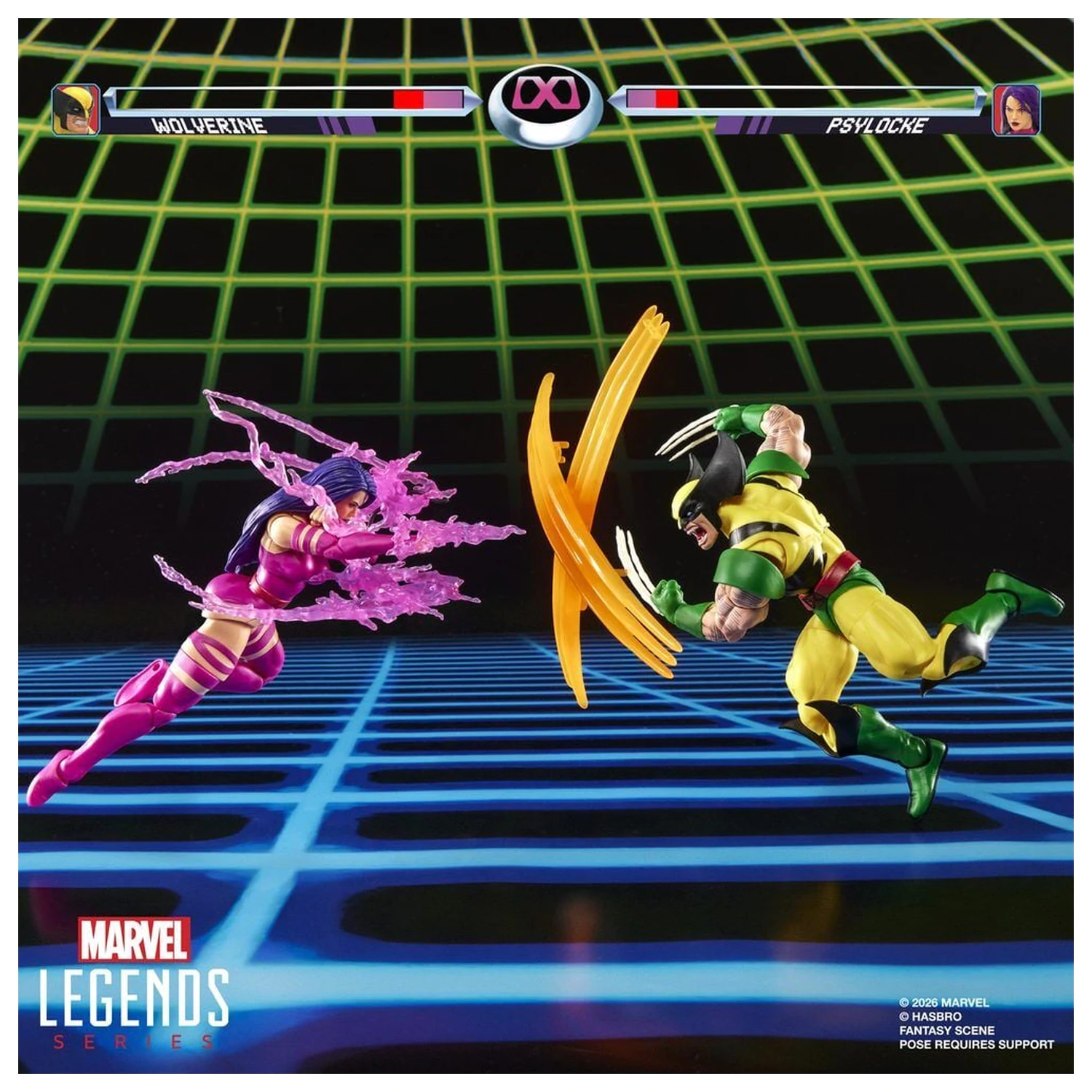 Marvel Legends Series Wolverine Vs Psylocke 2db-os figura csomag 15cm termékfotó