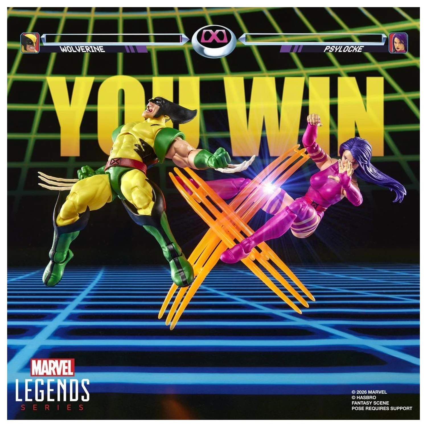 Marvel Legends Series Wolverine Vs Psylocke 2db-os figura csomag 15cm termékfotó
