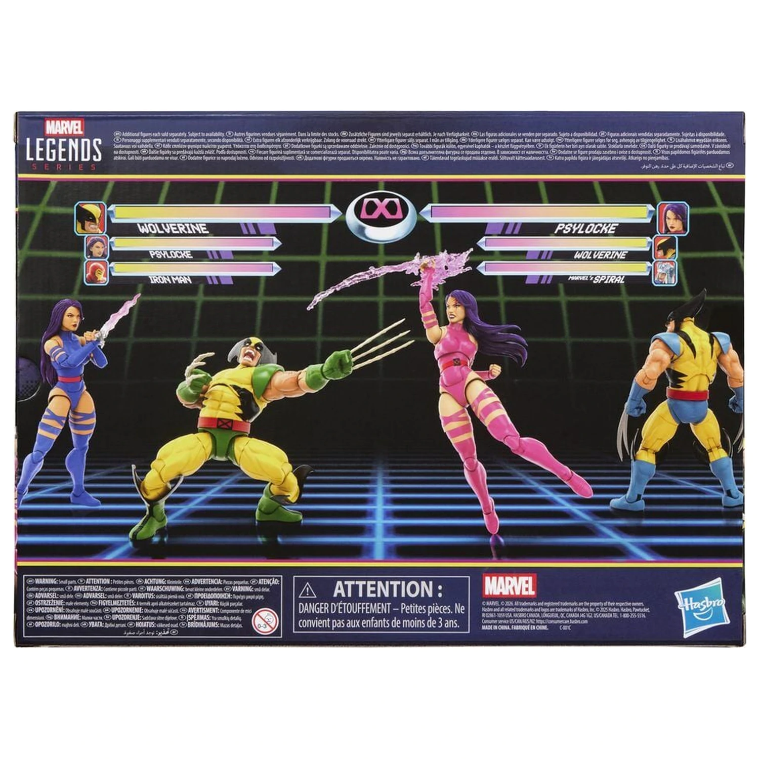 Marvel Legends Series Wolverine Vs Psylocke 2db-os figura csomag 15cm termékfotó