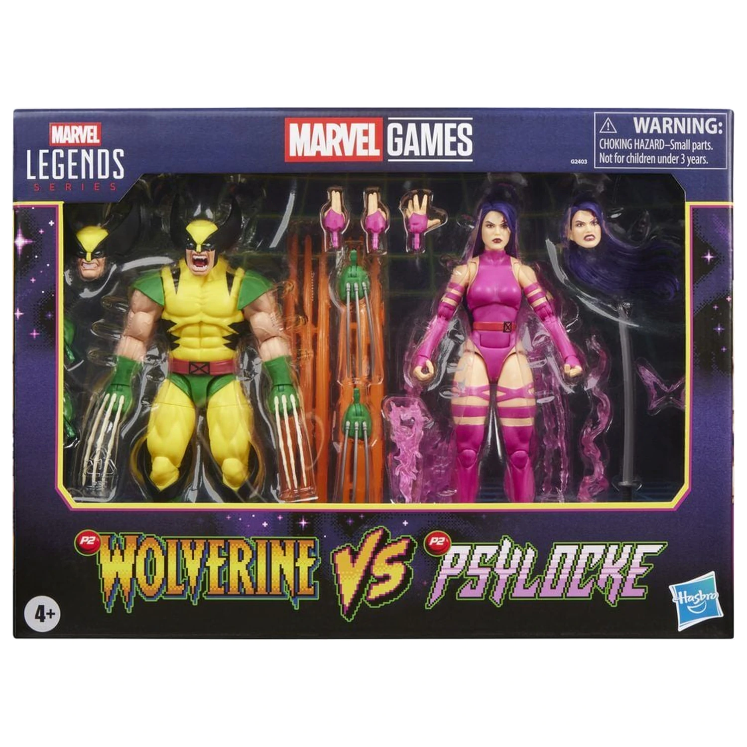 Marvel Legends Series Wolverine Vs Psylocke 2db-os figura csomag 15cm termékfotó