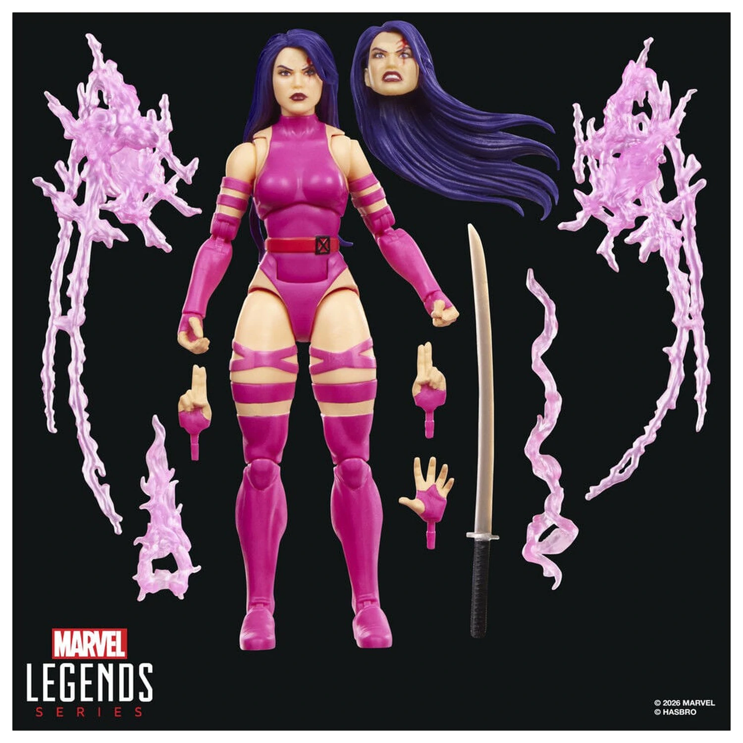 Marvel Legends Series Wolverine Vs Psylocke 2db-os figura csomag 15cm termékfotó