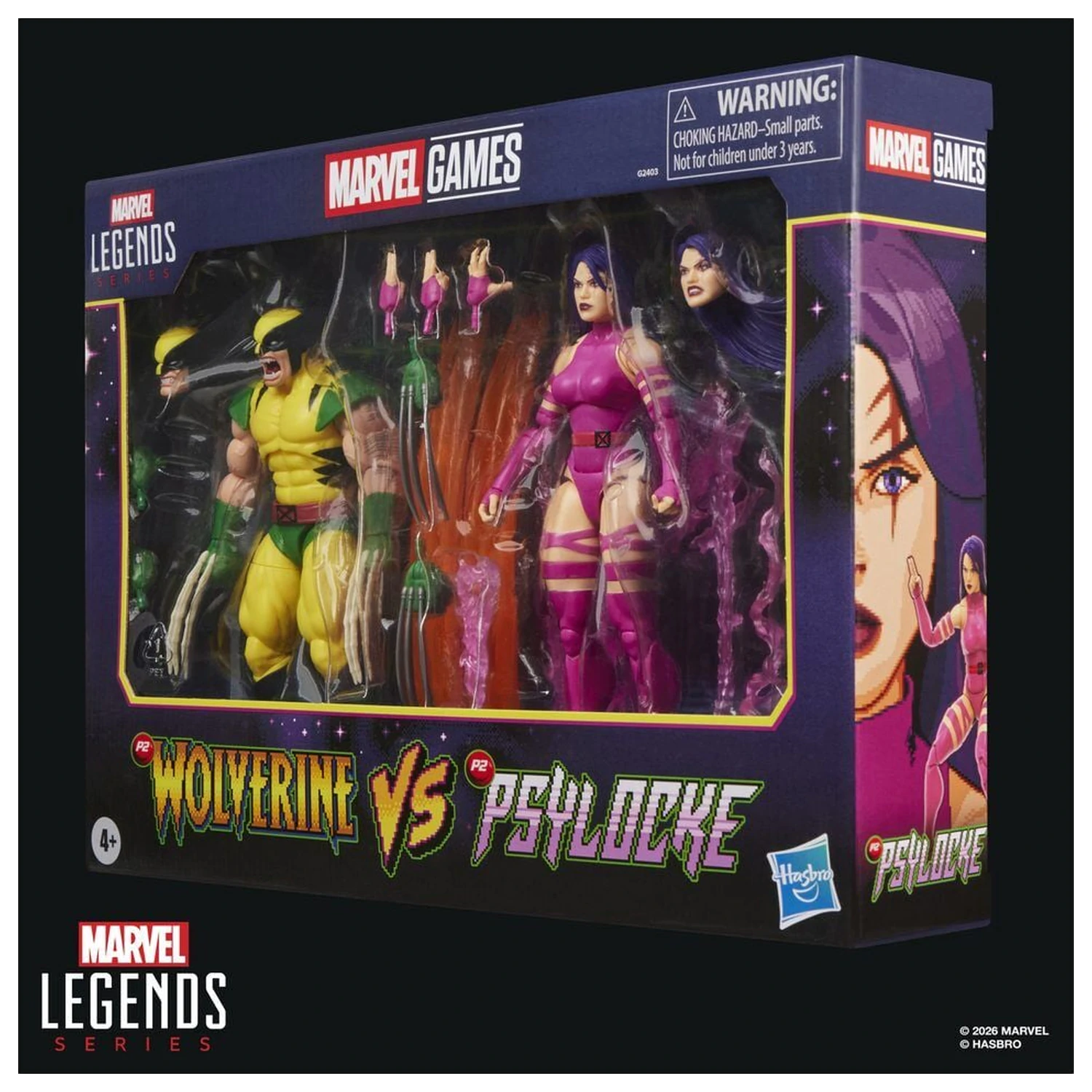 Marvel Legends Series Wolverine Vs Psylocke 2db-os figura csomag 15cm termékfotó