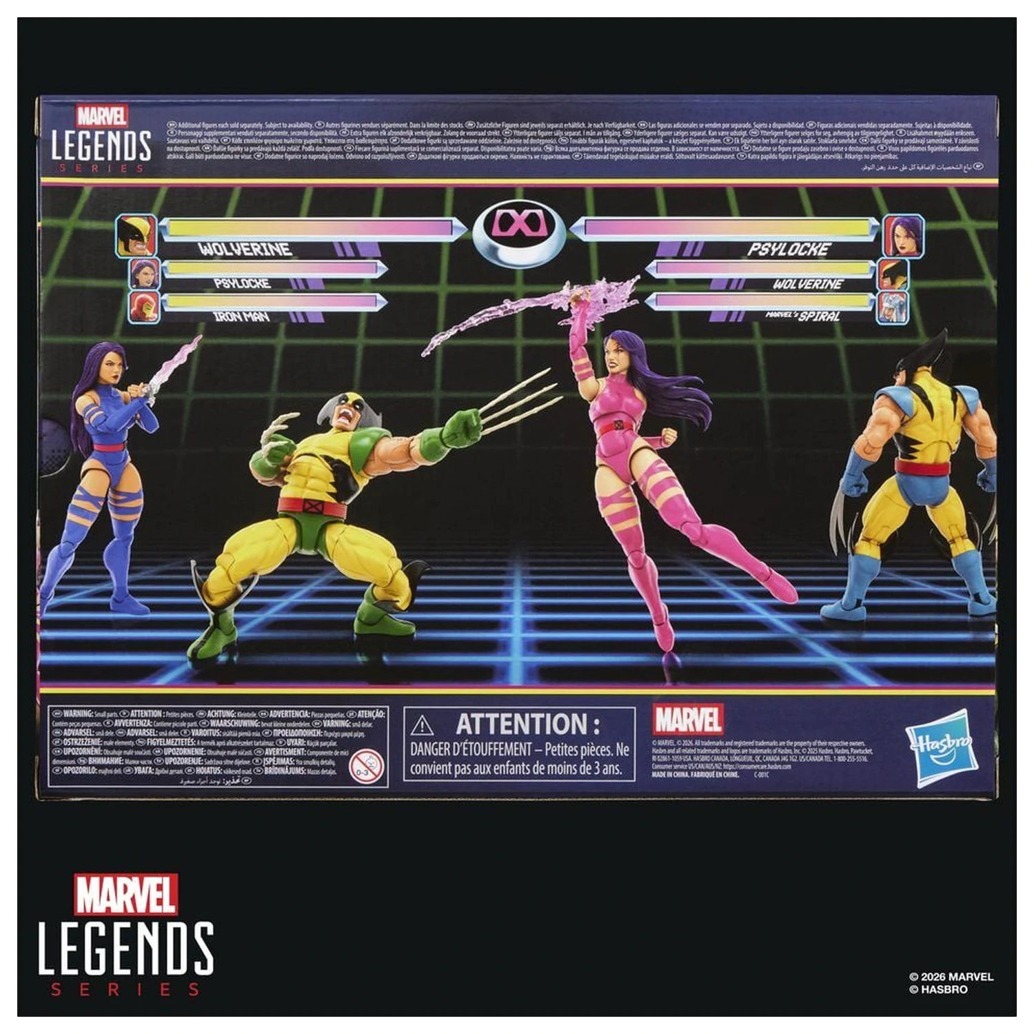 Marvel Legends Series Wolverine Vs Psylocke 2db-os figura csomag 15cm termékfotó